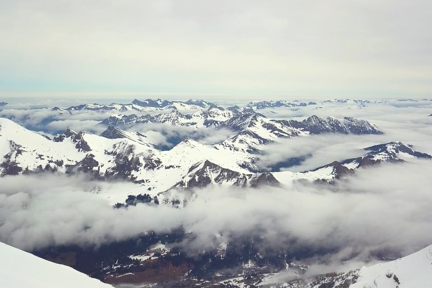 Snowy mountains in the Swiss Alps | Land Rover Explore