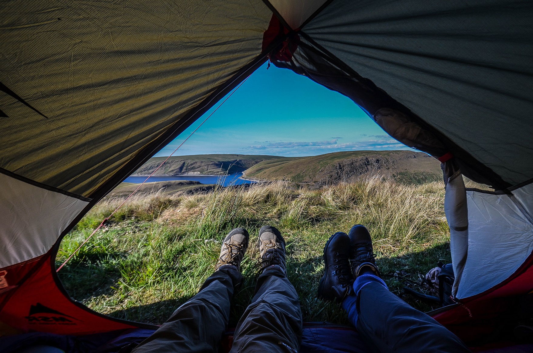 The view of wild camping @henwickcharlie | Land Rover Explore